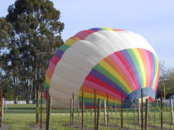 Nunes Vineyard, Home Block hot air balloon landing
