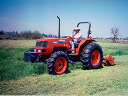 Nunes preparing the field for vineyard in 1999